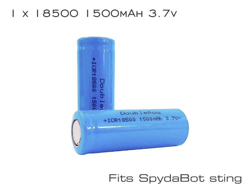 Battery x 1 - 18500 1500mAh 3.7v