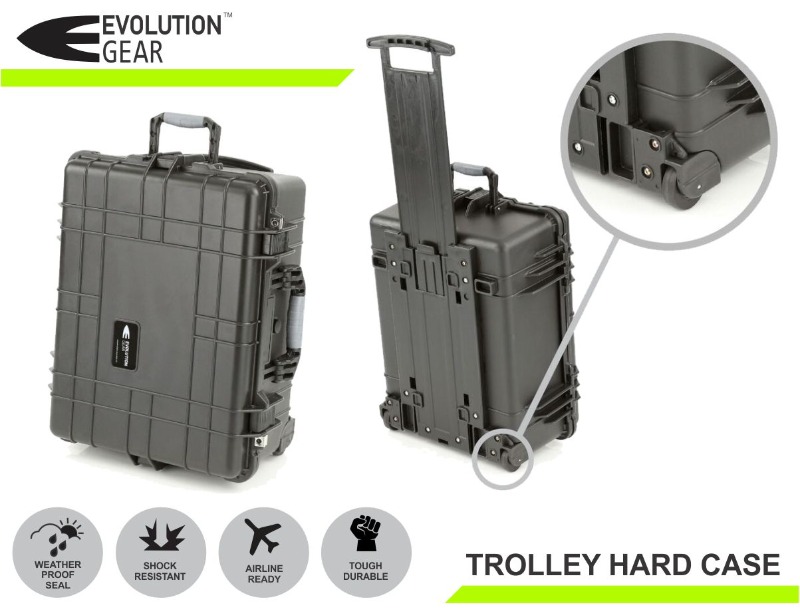 Evolution Gear - 580 x 450 x 265mm - Trolly Hard Case - HD Series 5520