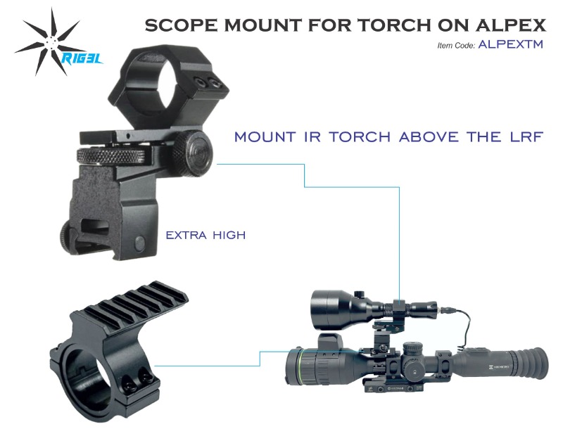 Torch Mount for Alpex Scope Extra High
