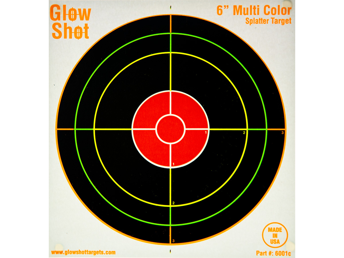 Target Paper Six Rounds Paper Targets: 6 inch Heavy Card 50pk