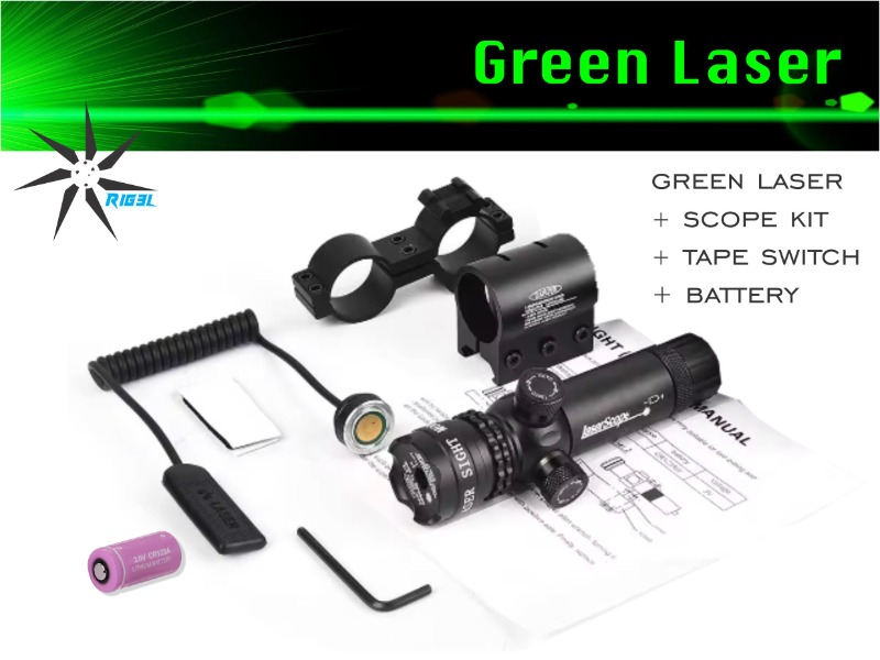 Green Laser + Scope Kit + Battery