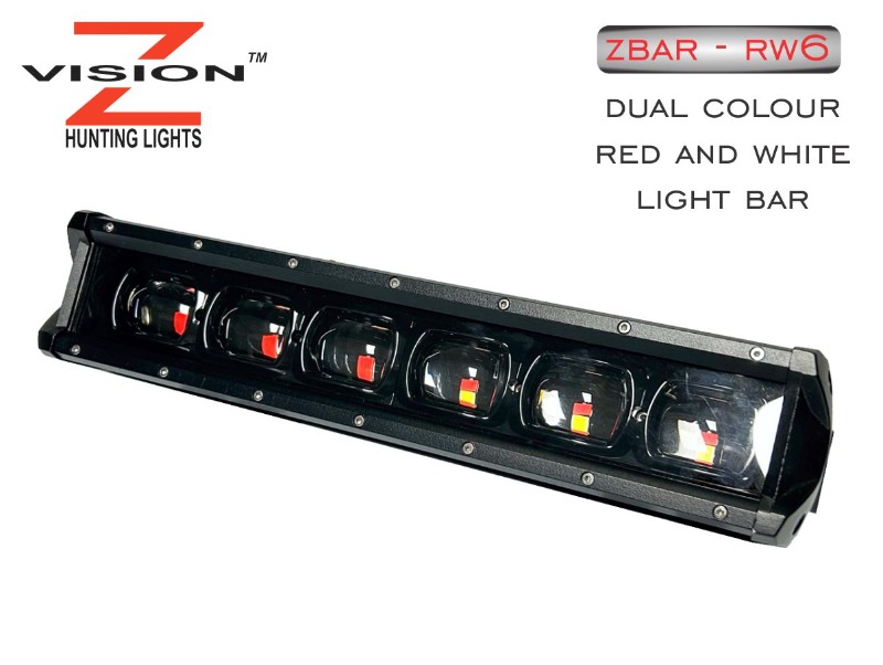 Z-Vision Light Bar - 6 - Red and White
