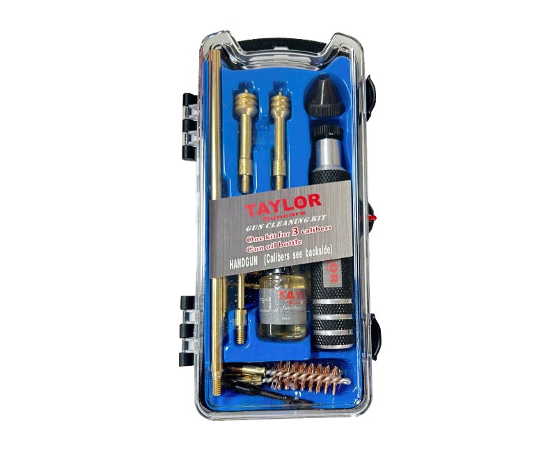 TAYLOR Pistol cleaning kit suits 22, 9mm/38, 44/45 6055