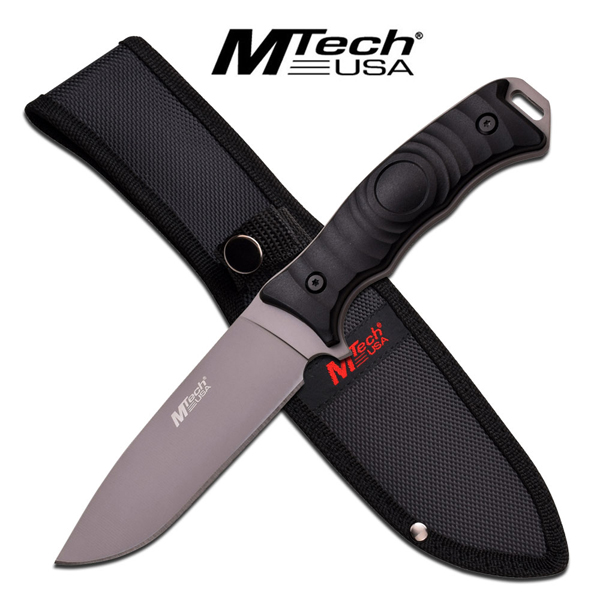 MTECH knife 10in grey titanium coated blade all purpose MT2070C