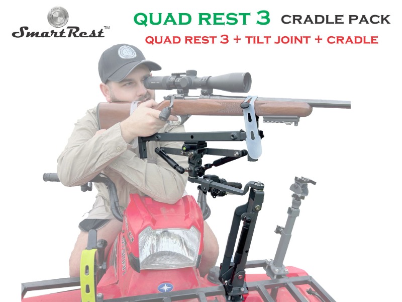 SmartRest Quad Rest 3 Cradle Pack Gun Rest and Gun Rack 