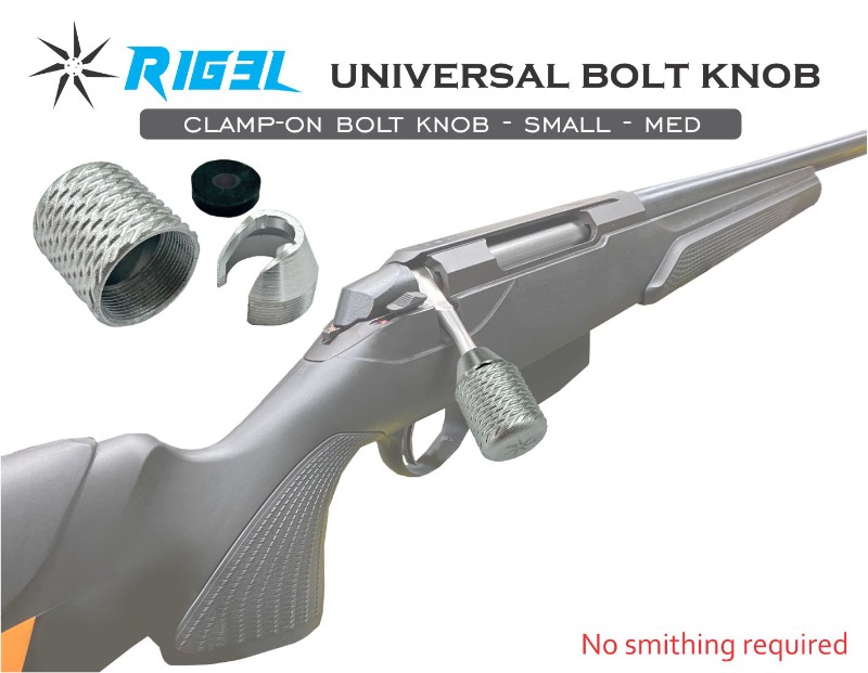 RIG3L Bolt Knob - small/med (silver)