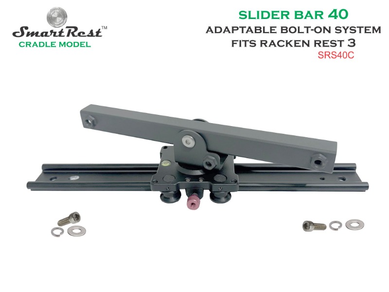 SmartRest Slider Bar - Bolt on 40cm with Cradle