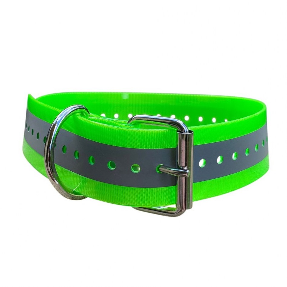 ohg-50mm-reflective-green-dog-collar